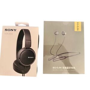 Sony Headphones and Wireless Headphone Bundle